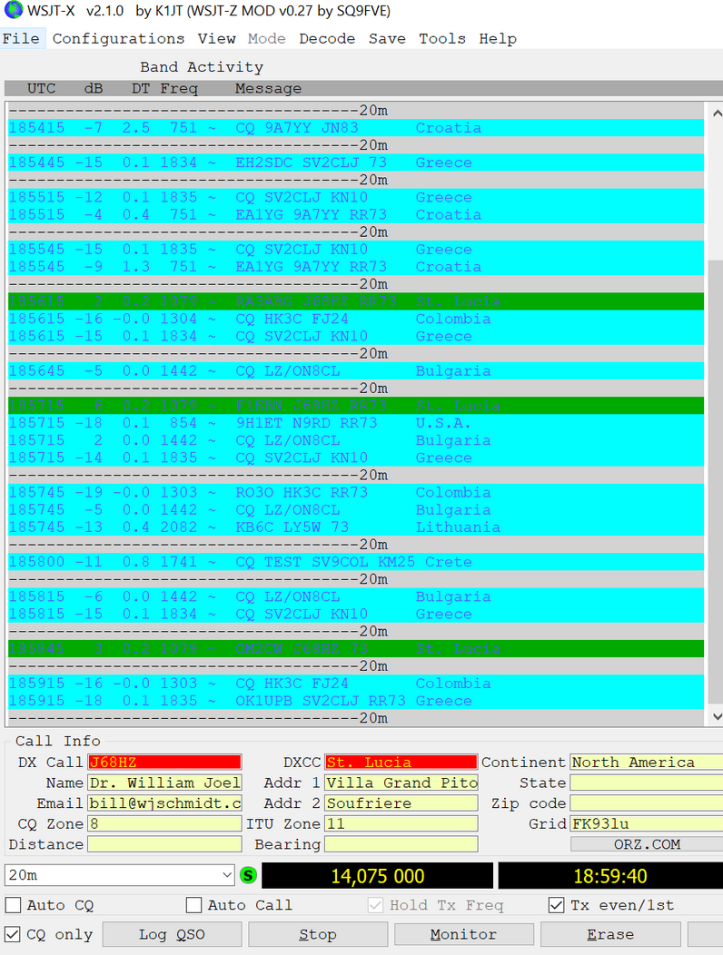 wsjt-z (wsjt-x mode)