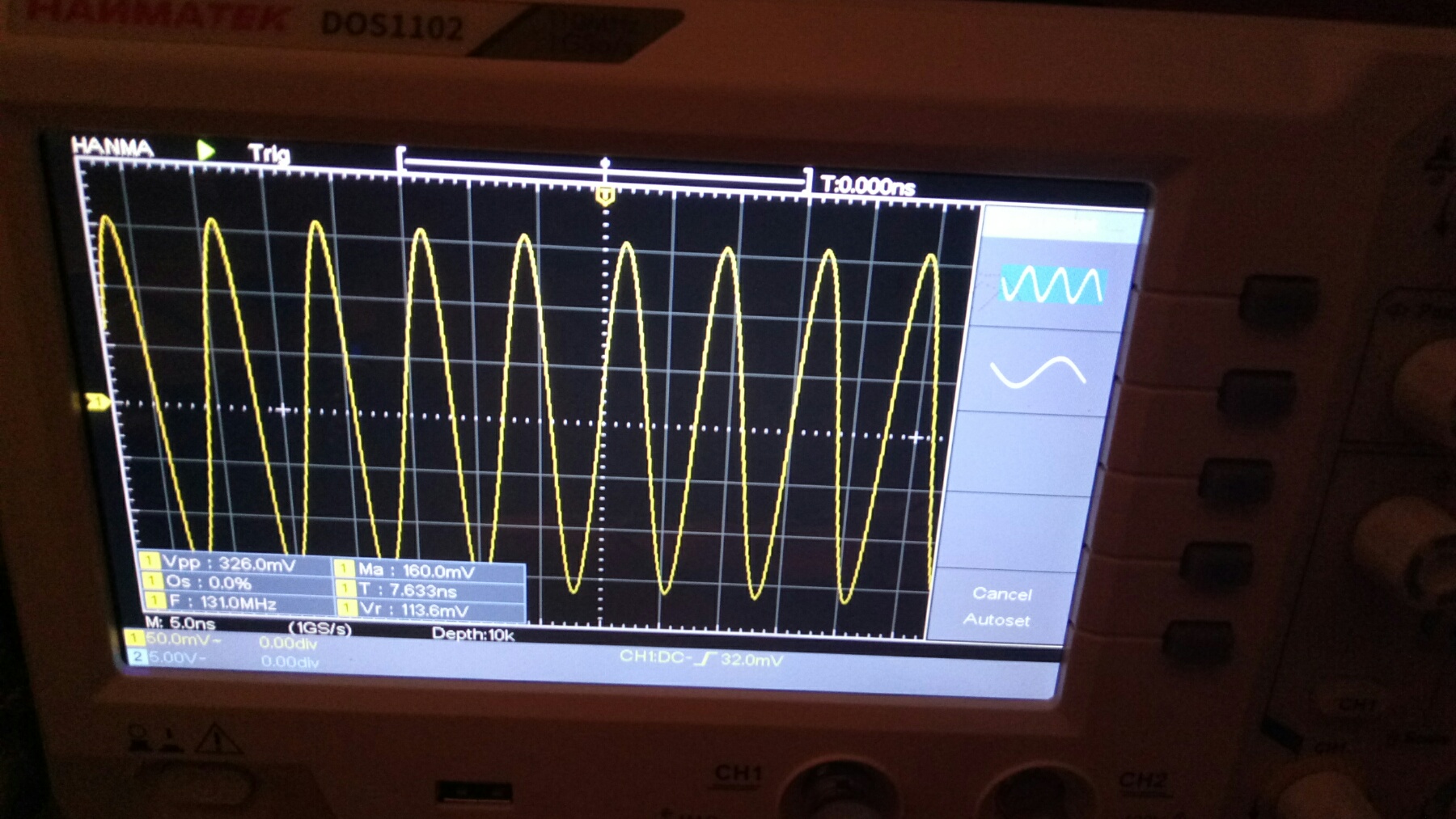 Hanmatek dos1102 - 131 mhz